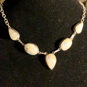 Awesome 5 BlueFire Opals Raw Stones14”.925 Silver